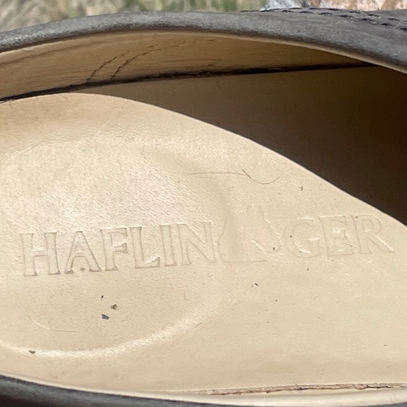 Haflinger Gray Leather Cork bottom Slip On Mules Women’s Size 7 37 Like New - Picture 9 of 13